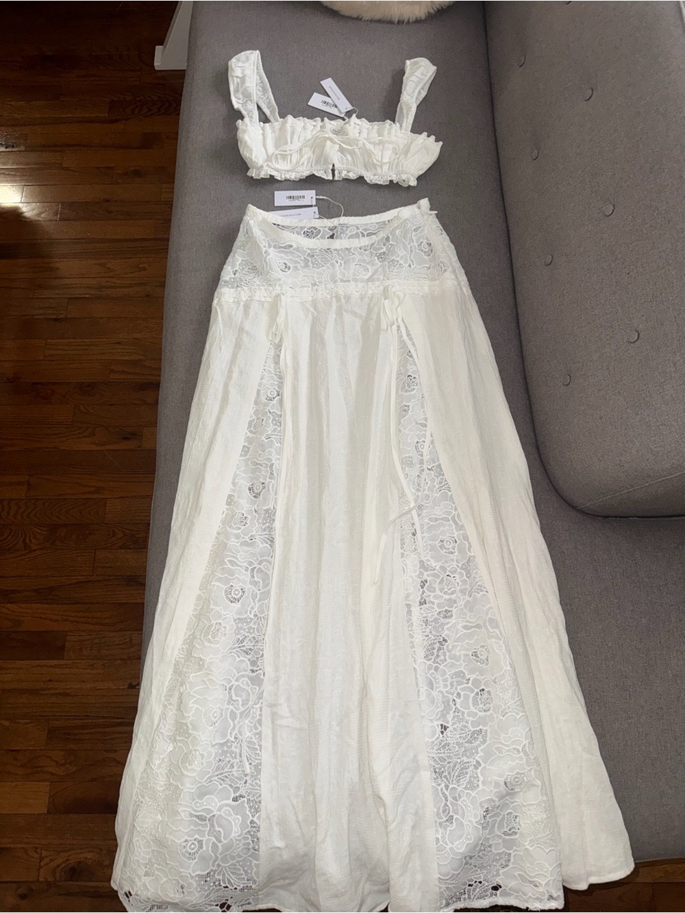 Bydee Austrailia Amery Bralette & Jolie Maxi Skirt In Celeste Size XS 🤍 - Picture 9 of 15